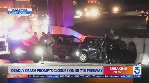 Deadly crash prompts closure on SB 710 Freeway through South Gate